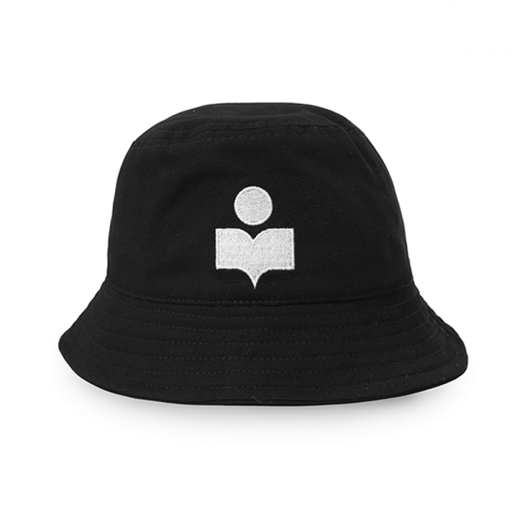 イザベル・マランCU001XHA A3C01J BKEC ヘイリー・ハレーロゴ刺繍バケットハット