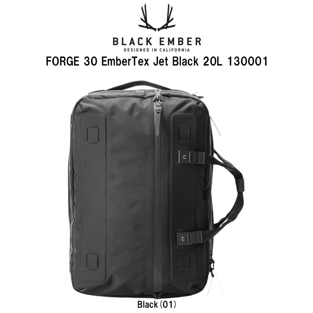 Black Ember フォージ バックパック リュックサック ブリーフケース 拡張 カスタム PC 旅行 通勤 収納 バッグ FORGE 20-30L 130001