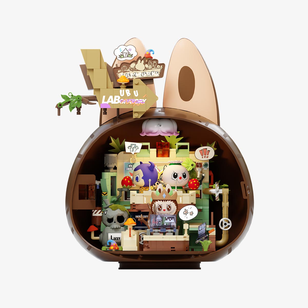 公式正規品POP MART LABUBU THE MONSTERS Forest Secret Base シリーズ ブロックフィギュア