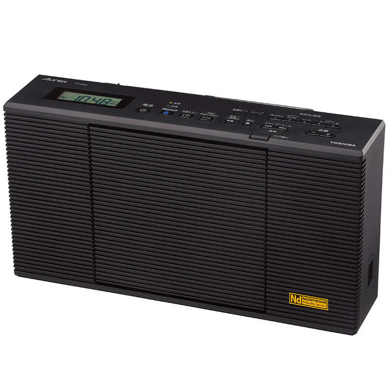 東芝　TOSHIBA　CDラジオ Aurexシリーズ ブラック［ワイドFM対応 Bluetooth対応］ 　TY-AN2-K