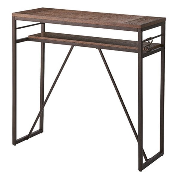 カウンターテーブル ブラック 幅105×奥行き43×高さ100cm PT-782BK