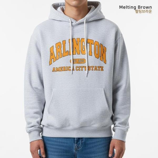 メンズ オーバーフィット起毛パーカー AL25