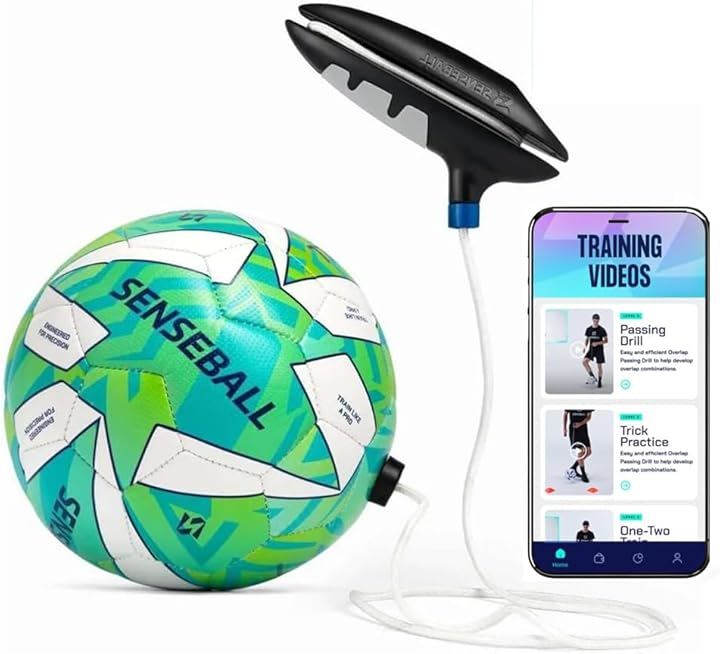 欧州プロ指導者監修SenseBall 2026年版 センスボール 世界500クラブが導入 サッカー トレーニングボール 2号球 両足 技術 (ブルー, Pro-Level Size 2)