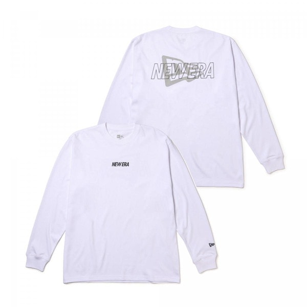 NEWERA ニューエラ 長袖 オーバーサイズド パフォーマンス Tシャツ Overlap Logo ホワイト Performance Apparel 14410181 5,610円