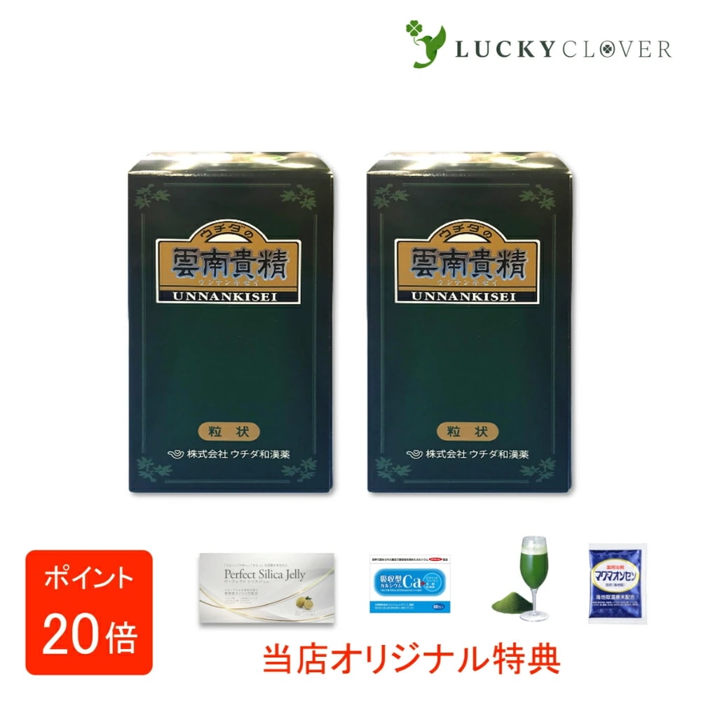 【選べるおまけ付き】【2個セット】ウチダの雲南貴精 180g 900粒 うんなんきせい ウチダ和漢薬