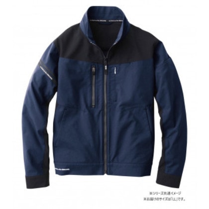 桑和 8042-00 長袖ブルゾン LLサイズ ネイビー(1) G.G.