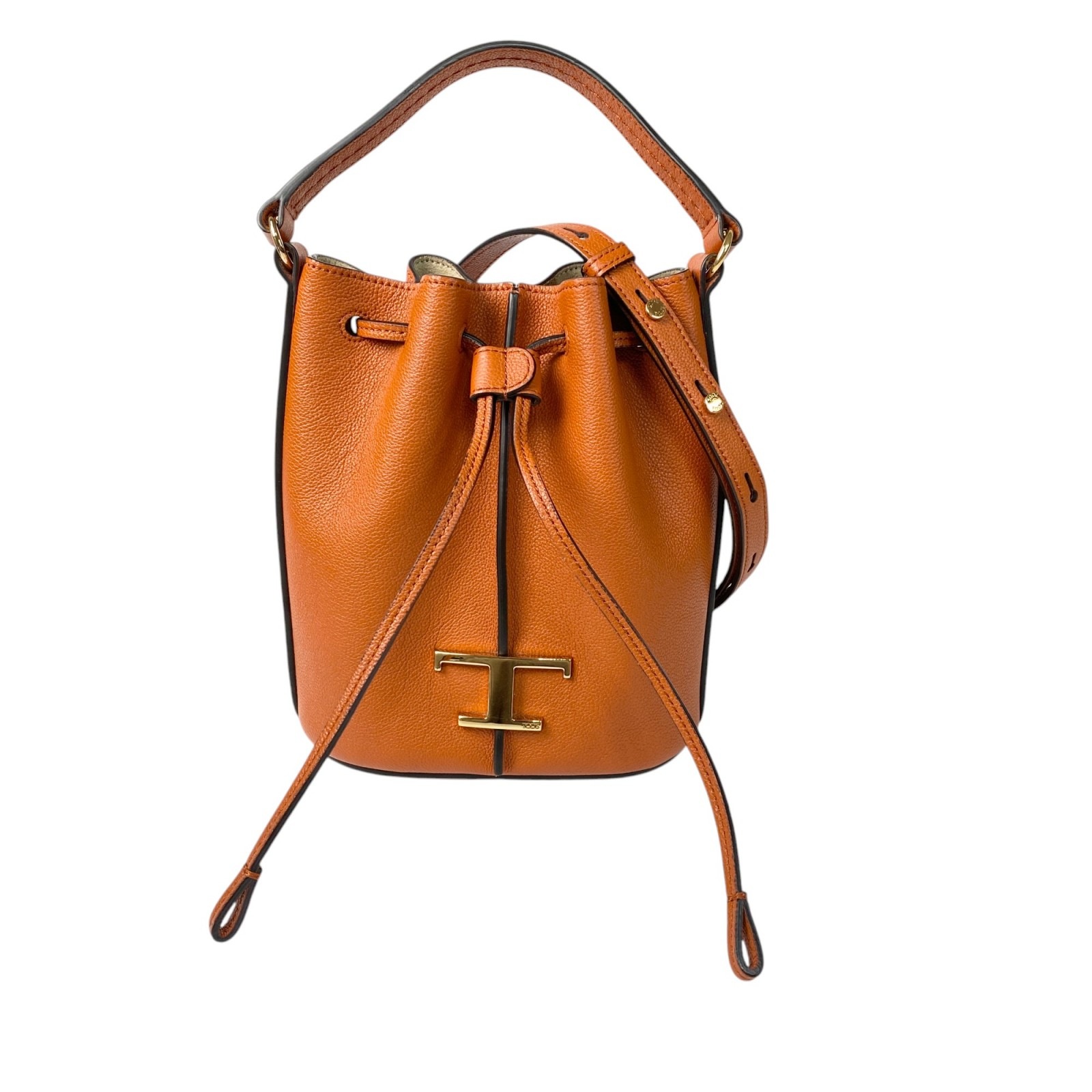 未使用 トッズ TODs レディース Tタイムレス バケット 2way ショルダーバッグ ハンドバッグ 斜めがけ クロスボディ