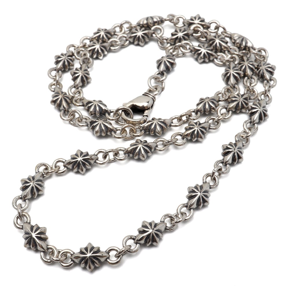 シルバー925 星メタルネックレス [ns253]