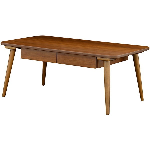 VT4090HT DBR Sereno(セレノ) ローテーブル リビングテーブル(引き出し付き90cm幅) メーカー直送