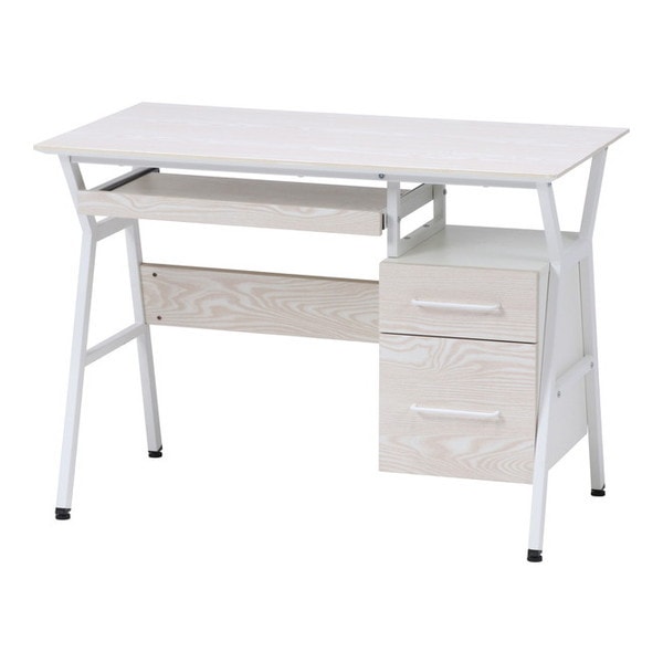 不二貿易 18575 デスク クレバー ホワイト メーカー直送