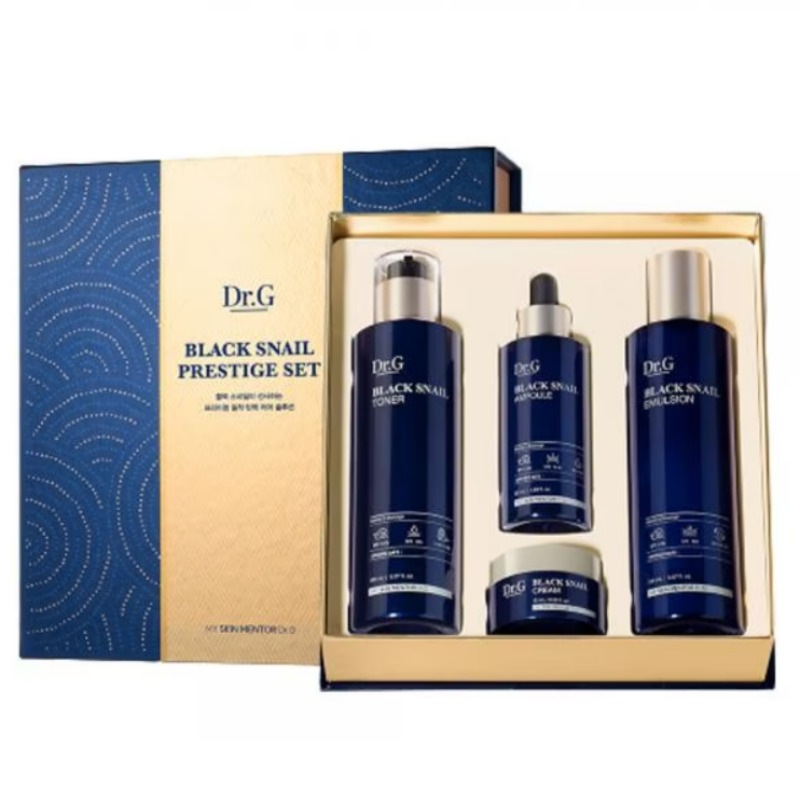 ブラック スネイル プレステージ トナー + エマルジョン + アンプル + クリーム 15ml セット