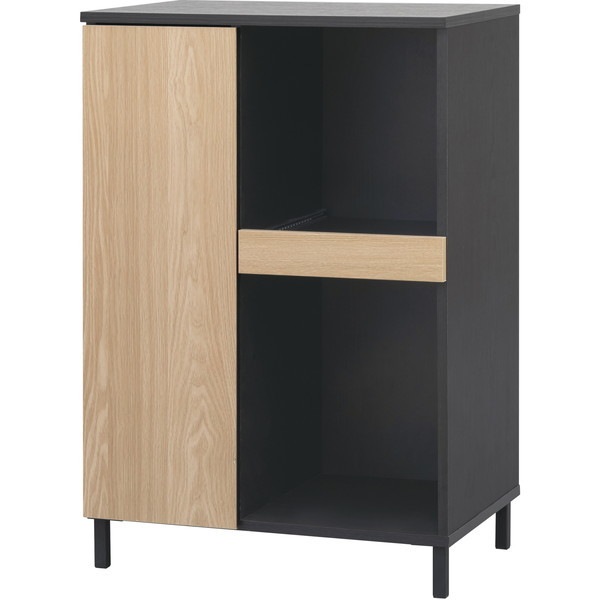 KCBL-590STナチュラル/ブラック [キッチンキャビネット] メーカー直送