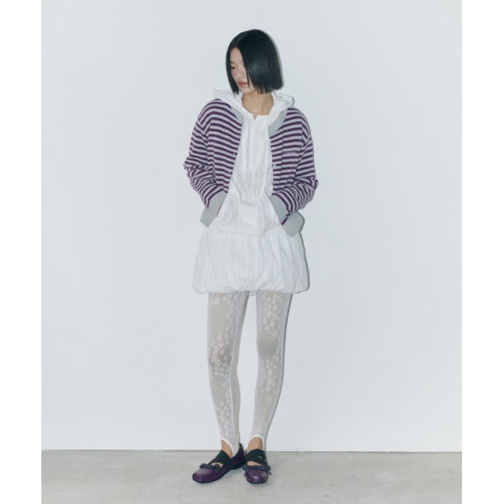 fogdawn Breeze Balloon Mini Skirt white DA25SSK008WH