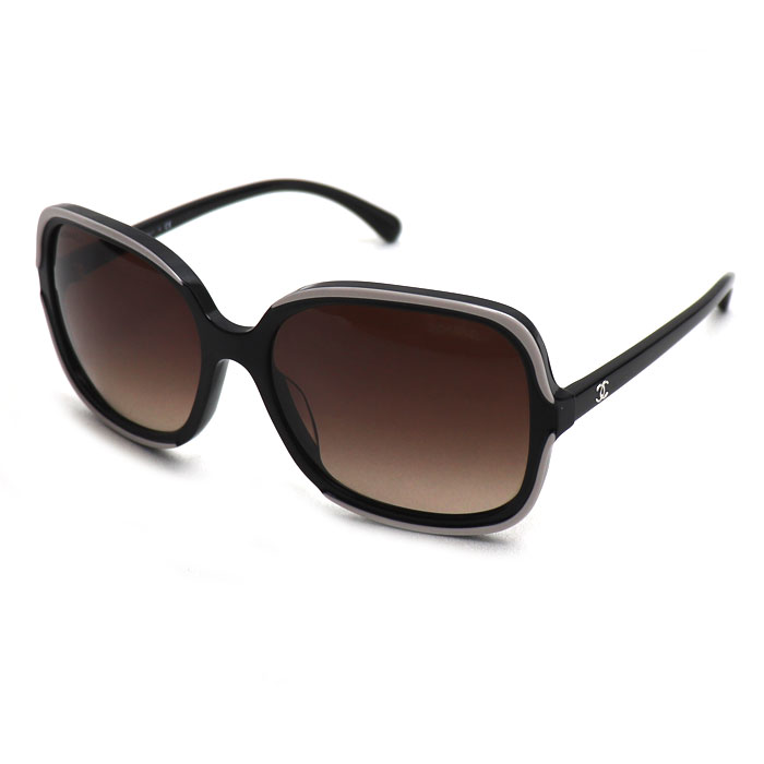 CHANEL シャネル サングラス ブラック グレー 5319-A C.1519/S5 58ロ17 135 3N 中古