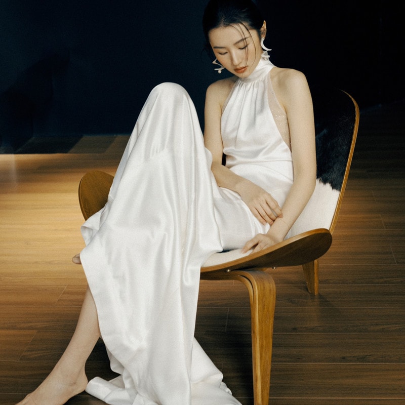 パーティードレス大人気 2025新商品 高級感 気質 花嫁ロングドレス 成人式 ドレス 演奏会 卒業式 ドレス 結婚式ワンピース ウェディングドレス ロングドレス46