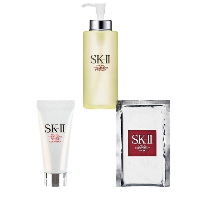 エスケーツー（SK-II／SK2） フェイシャルトリートメント マスク＋ ジェントルクレンザー ＋ エッセンス セット 1枚+330ml+20g