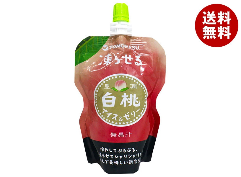 友桝飲料 果実アイス&ゼリー 白桃 130g×30個入×(2ケース)