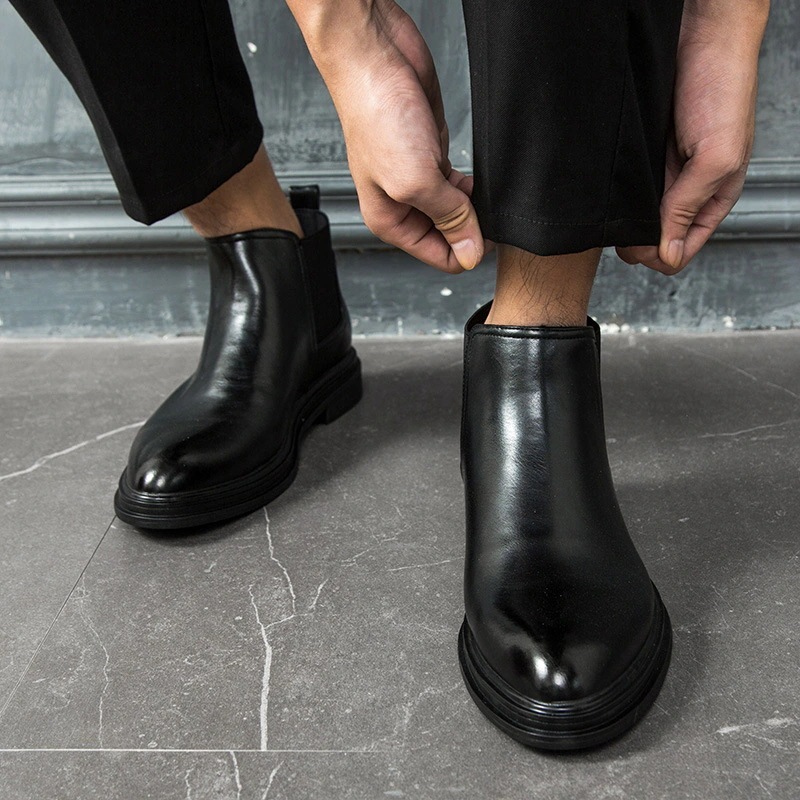高級な質感 サイドゴアブーツ チェルシーブーツ ショートブーツ 革靴 ワークブーツ メンズ ブーツ 厚底 エンジニア 軽量 ミリタリー 紳士靴 シューズ（r5kww）