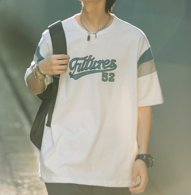 トップス 上着 人気 おすすめ おしゃれ お洒落 激安 安い プチプラ Tシャツ ティーシャツ 半袖 ラウンドネック 丸首 ストライプ ボーダー コットン 綿 ポリエステル プリント sh0