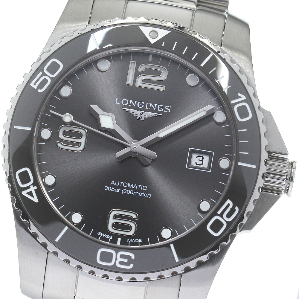 ロンジン LONGINES L3.781.4 ハイドロコンクエスト デイト 自動巻き メンズ 良品 箱・保証書付き_834095【中古】