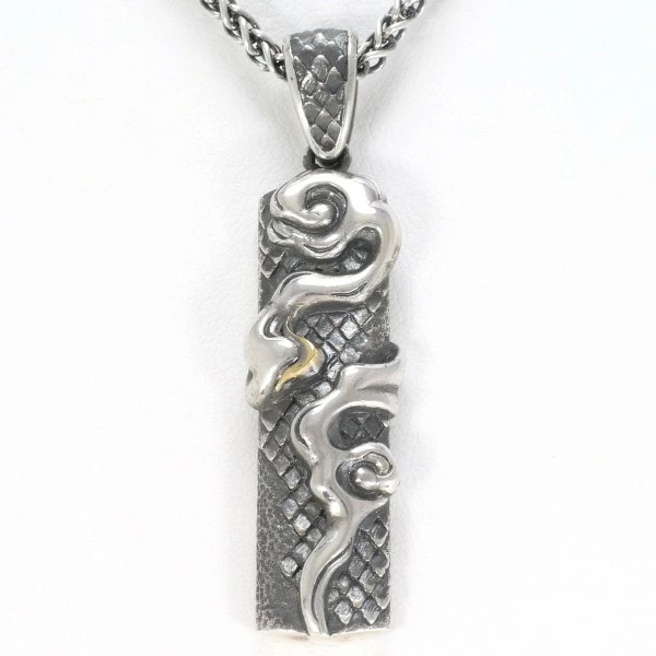 グレン K18YG シルバー ネックレス 総重量約25.2g 約50cm ジュエリー 中古