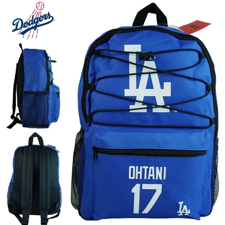 大谷翔平 バックパック男女兼用 リュック デイパックFOCO MLB メジャーリーグ 公式アイテムLOS ANGELES DODGERS ドジャースBLUE ブ