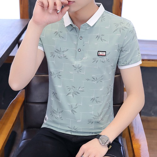 夏のメンズ半袖シャツ襟シャツ流行の韓国の半袖Tシャツ流行のブランド ポロシャツ 素晴らしい品質