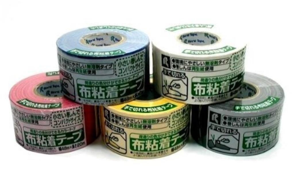 リンレイ 布カラーテープ #364Ｃ （黒）サイズ48X20m [まとめ買い30巻セット]