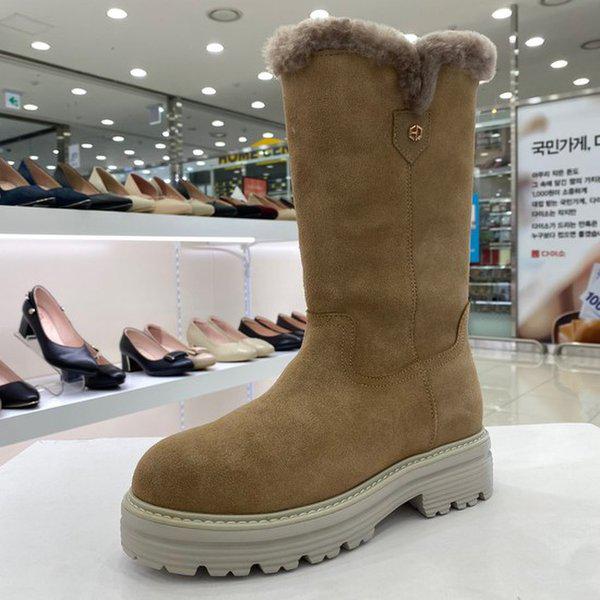女性用ファー裏地ハーフブーツ EQCWMB665BE HSFT1A GN