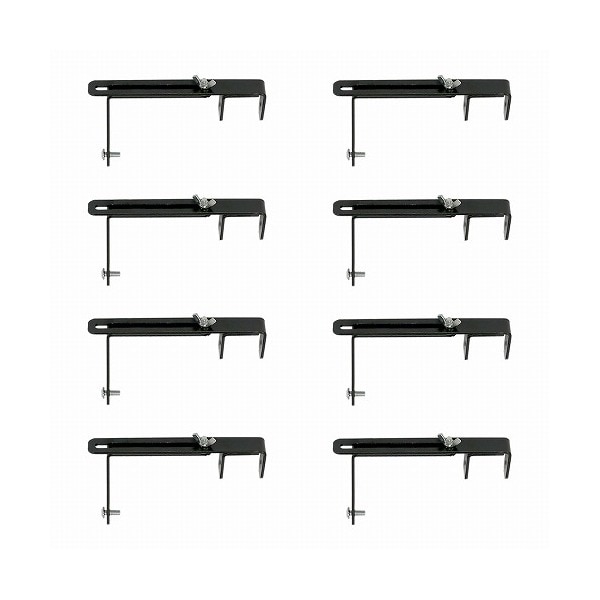 住まいスタイル S-LVCF20-8P ラティス・フェンス壁面用固定金具(上部8個) ブラック メーカー直送