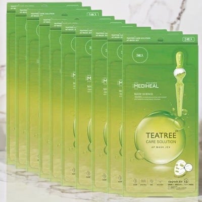 メディヒール mediheal シートマスク フェイスパック 顔パック 25ml (3枚×10箱) 30枚入り ティーツリー ケアソリューション マスクパック 韓国コスメ 「正規輸入品 日本向け商品