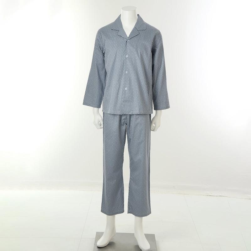 綿のシンプルなプリントの男性用パジャマ[WPAA206M]