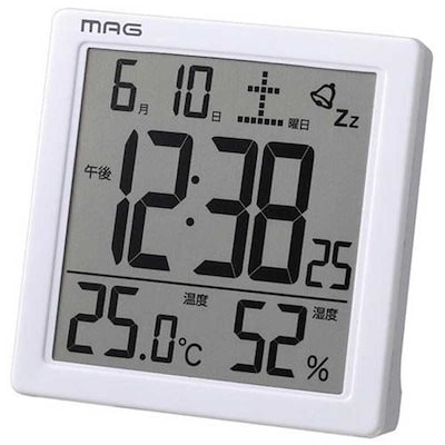 他サイト： MAG　目覚ましデジタル時計 カッシーニ　T-726WH-Zの商品画像