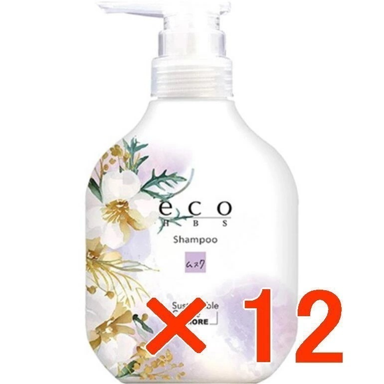 【送料無料】 パイモア エコエイチビーエス シャンプー 500ml ムスク 12個セット ／ 美容室専売品　ヘアシャンプー