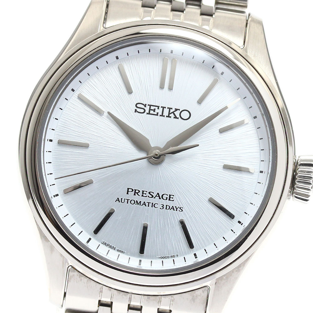 セイコー SEIKO SARX129/6R51-00D0 プレザージュ デイト 自動巻き メンズ 美品 箱・保証書付き_905757【中古】