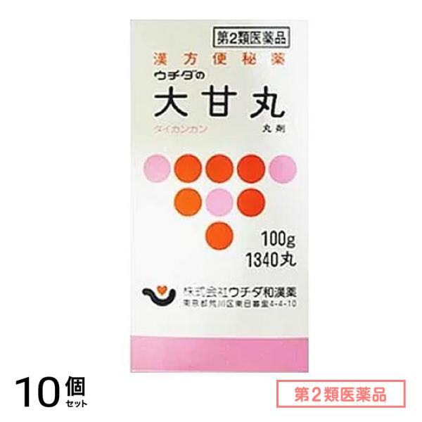 第２類医薬品 ウチダの大甘丸 100g 10個セット