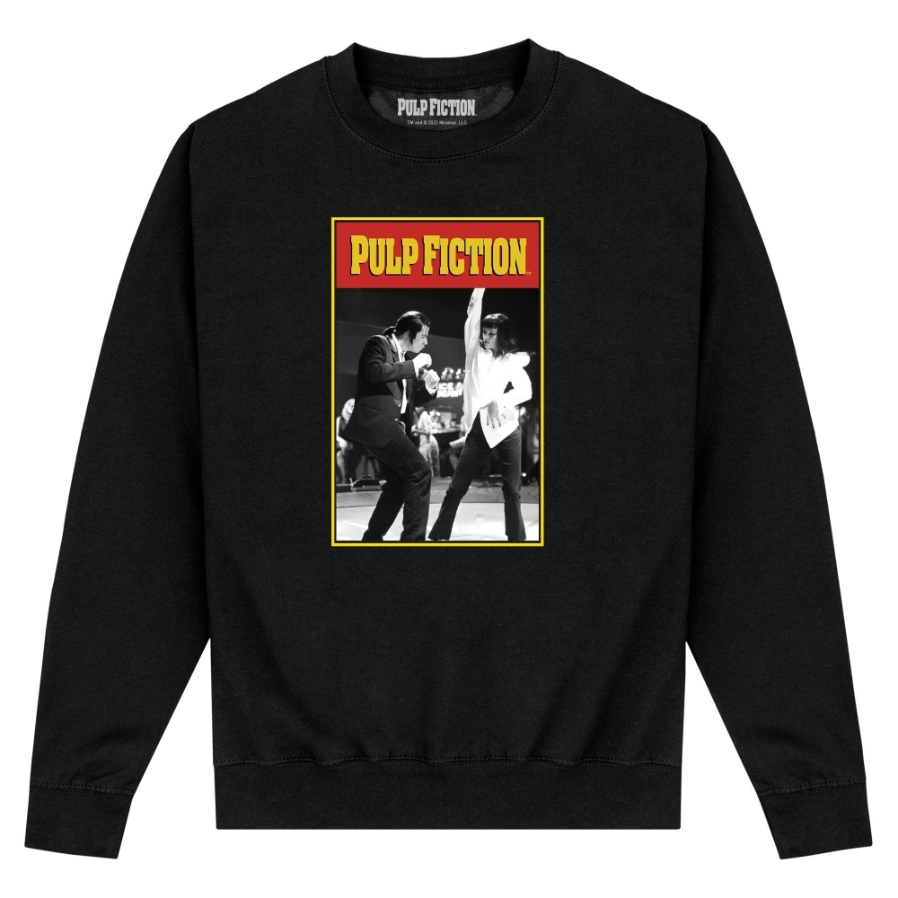 (英国より直送) Pulp Fiction ユニセックスアダルトダンスポートレートスウェットシャツTシャツ・カットソー