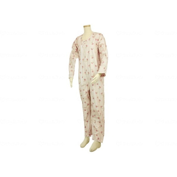 幸和製作所 テイコブ エコノミー上下続き服 花柄クリーム S UW01CR-S メーカー直送