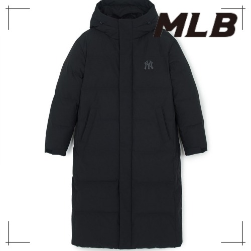 MLB公式 ダウン Megarogo Hooded Long Padded NY (Black)