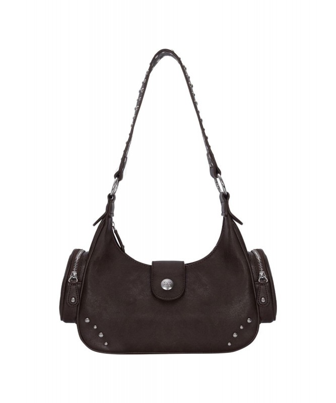 MOTE STUD BAG/BROWN