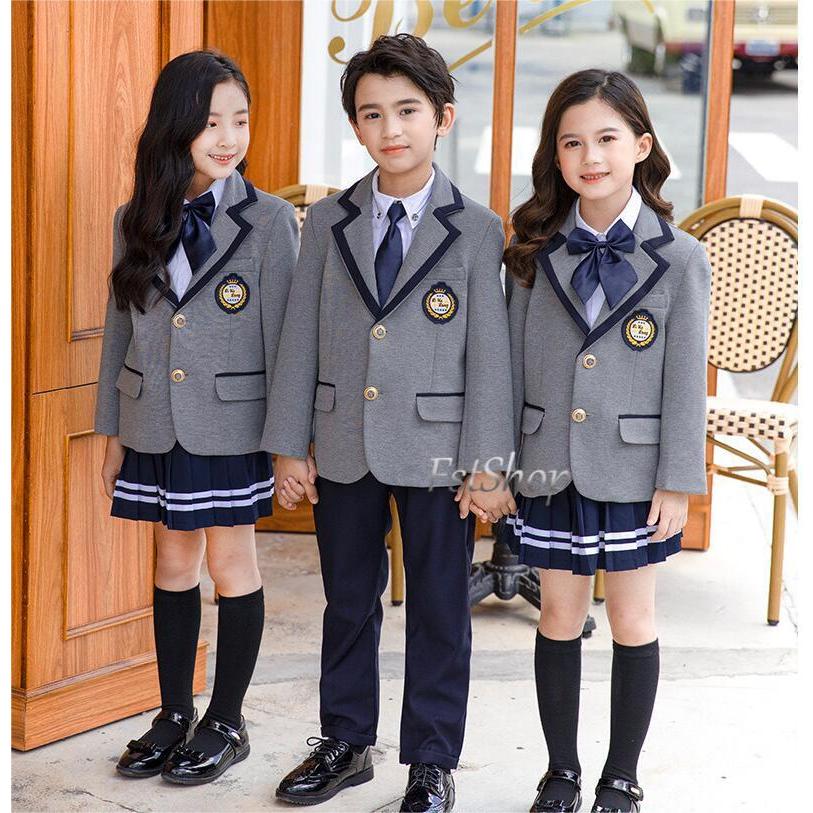 入学式子供服 ブレザー プリーツスカート キッズ卒業式4点セット長ズボン小学生キッズ ジュニア中学生学生制服 上下セット シャツ女の