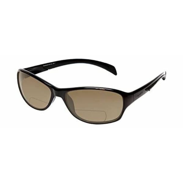 サングラス Coyote Eyewear BP-14 Polarize Bi-Focal Reading Sunglasses Black&Amber Brown+2.25