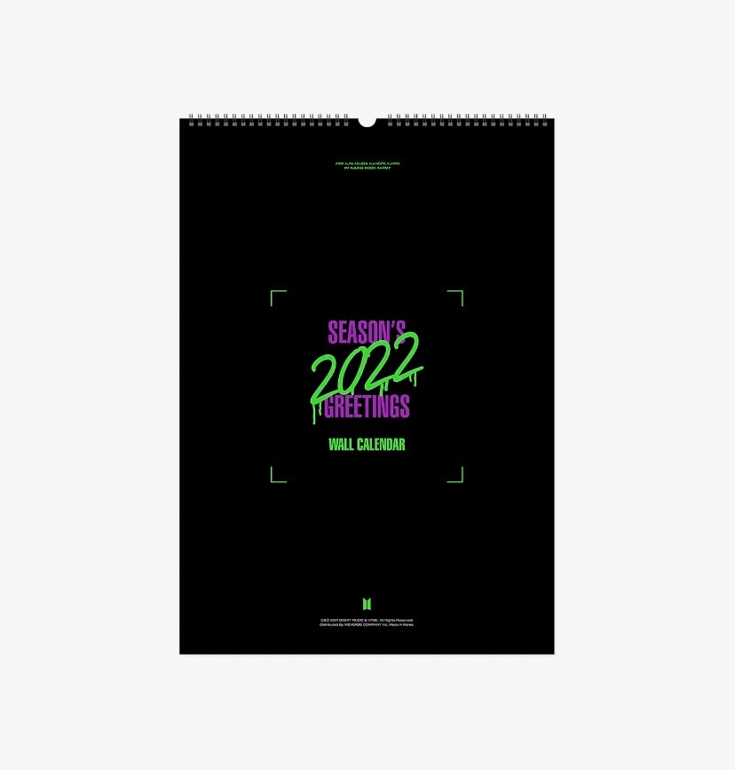 （未開封新品）2022 BTS Wall カレンダー防弾少年団シーズングリーティング2022防弾少年団壁掛けカレンダー