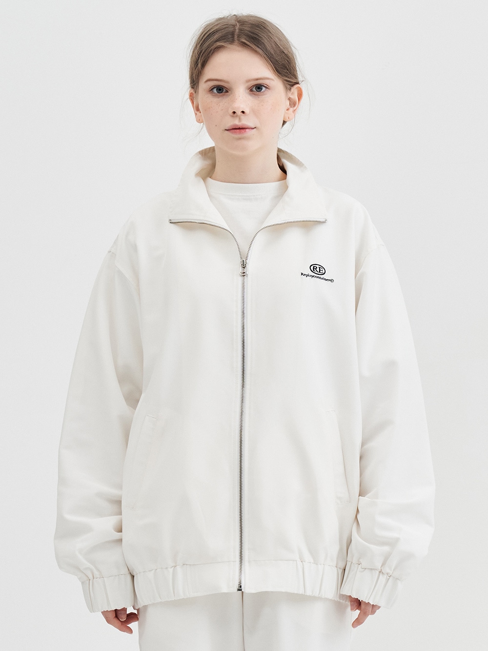 REカプセルロゴトラックジャケット（ホワイト）