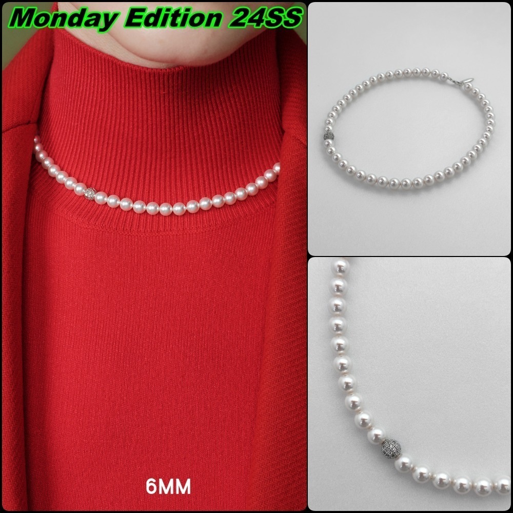 【Monday Edition】24SS SHINY SNOW PEARL NECKLACE