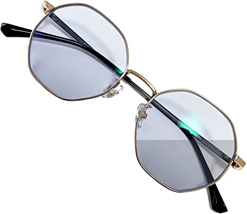 [ネオコントラスト] サングラス チタン製 調光サングラス 夜間 運転 サングラス UVで色が濃くなる UVカット ナイト ドライブサングラス 福井県 鯖江産 SA8315PHN (ゴールド (チタン