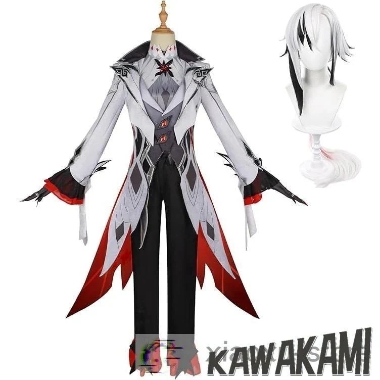 原神 コスプレ アルレッキーノ コスプレ 衣装 いしょう ウィッグ 靴 1352