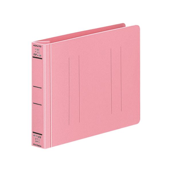 （まとめ） コクヨ フラットファイル（PPワイド）B6ヨコ 250枚収容 背幅30mm ピンク フ-HW18NP 1セット（10冊） (×5セット) 12,846円