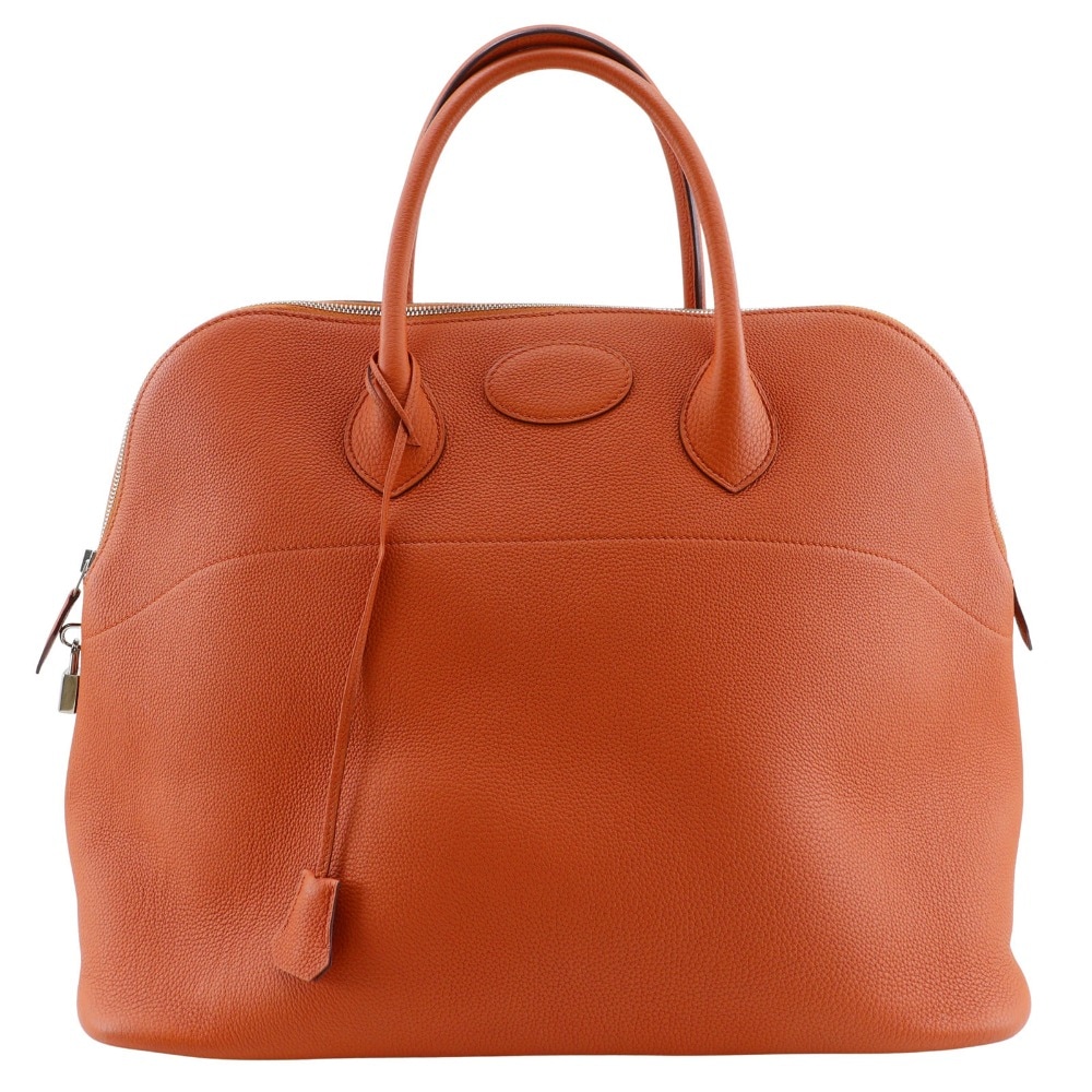 ボリード45 ボストンバッグ トゴ キュイーブル オレンジ A ユニセックス 中古品 A-ランク