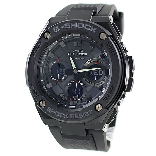 カシオ 時計 メンズ 腕時計 Gショック G-SHOCK ジーショック G-STEEL Gスチール アナデジ タフソーラー 多機能 ブラック 20気圧防水 GST-S100G-1B 誕生日プレゼント